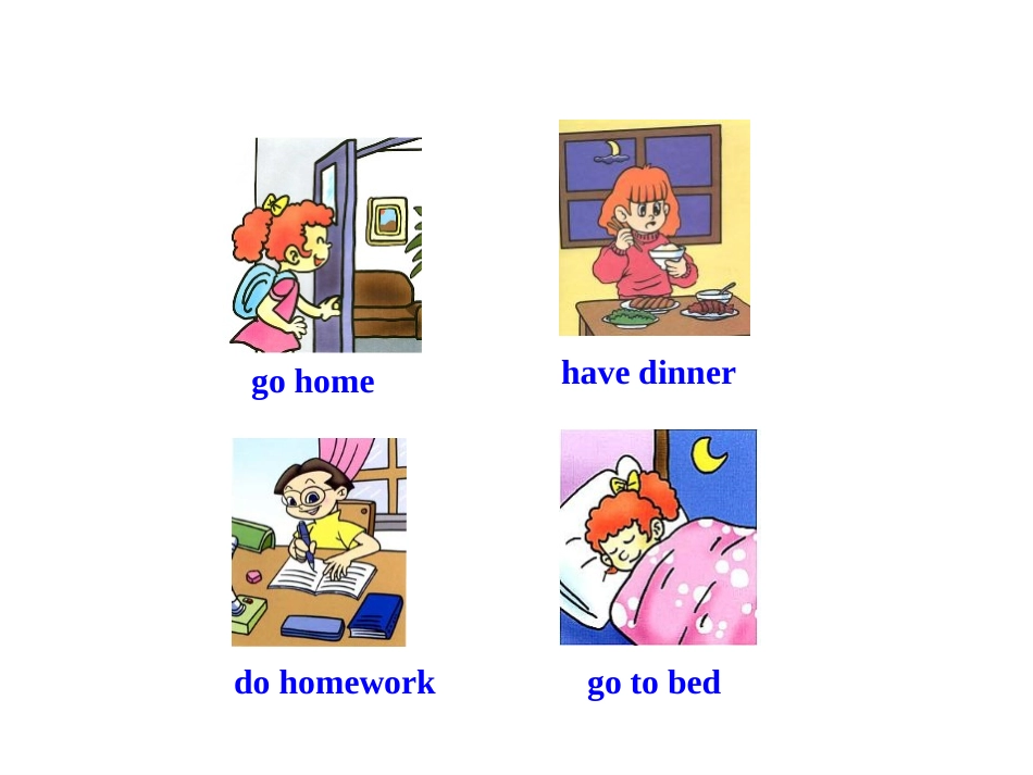 《We start work at nine o'clock》PPT教学课件_第3页