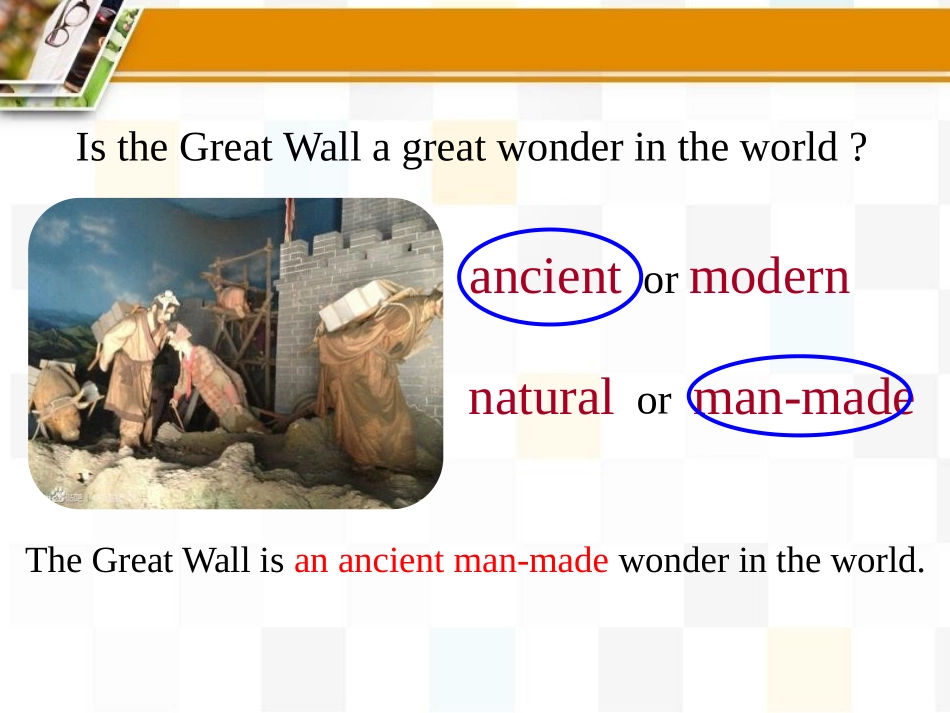 《It's more than 2000 years old》Wonders of the world PPT教学课件_第3页