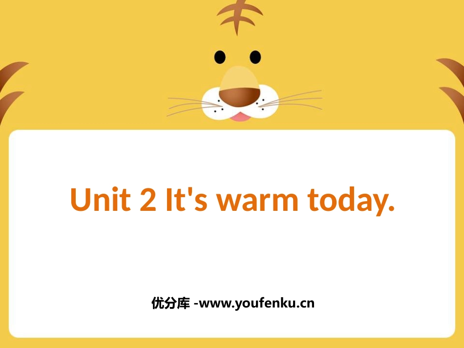 《It's warm today》PPT课件[外研版三年级英语]_第1页