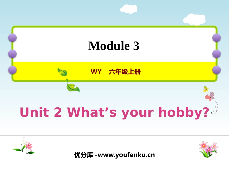 《What's your hobby?》PPT课件_第1页
