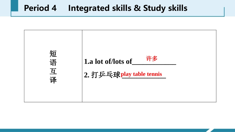 《Let's play sports》Integrated skills&Study skillsPPT习题课件_第3页