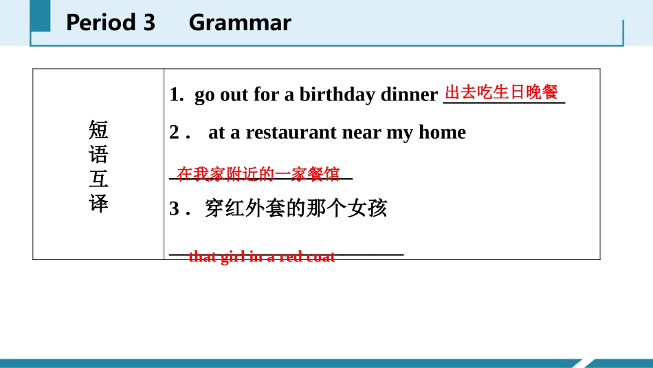 《Let's celebrate》Grammar PPT习题课件_第3页