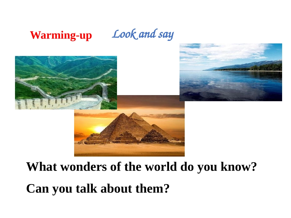 《It's more than 2000 years old》Wonders of the world PPT课件_第2页