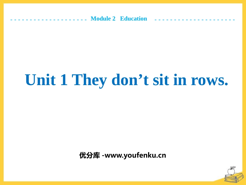 《They don't sit in rows》Education PPT课件_第1页