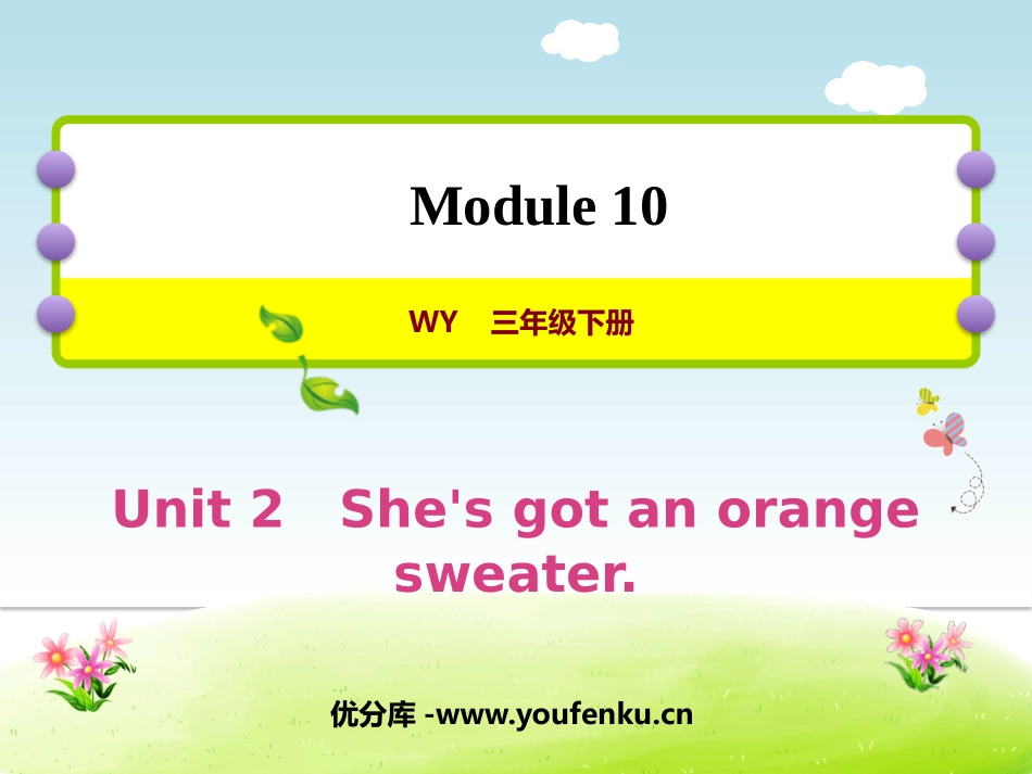 《She's got an orange sweater》PPT免费课件_第1页