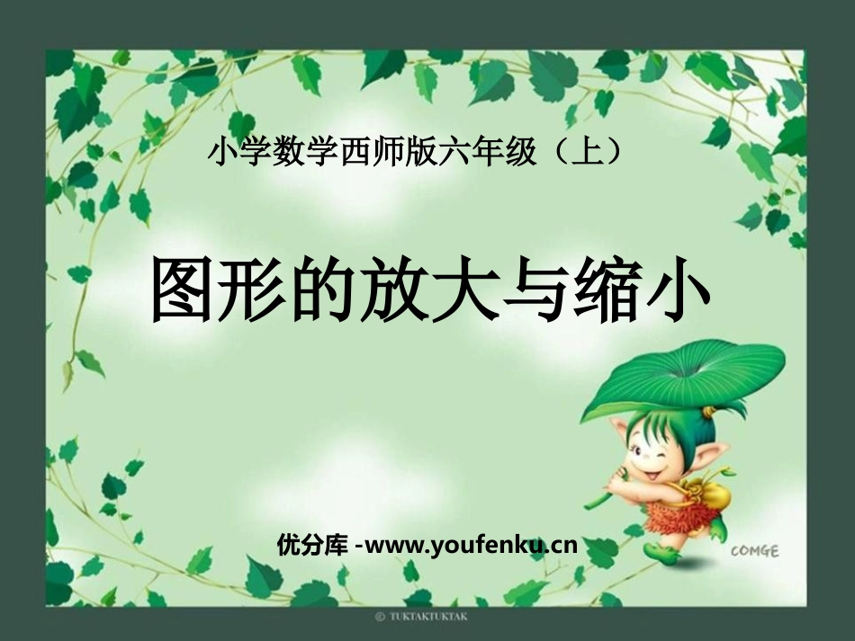 《图形的放大与缩小》图形的变换和确定位置PPT课件_第1页